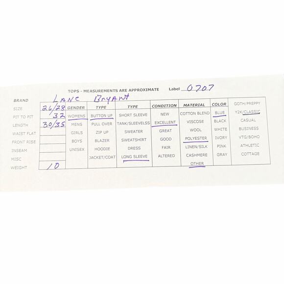 Lane Bryant Easy Collared Button-Down Shirt Blue Relaxed Casual Top Size 26/28 - Picture 3 of 8